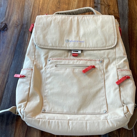 Sherpani Accessories Nwot Tan Sherpani Laptop Backpack Poshmark